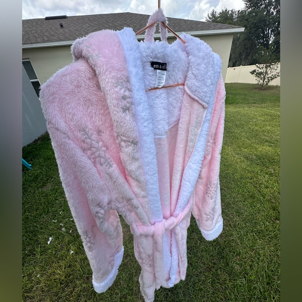 Robe Christmas pink and white